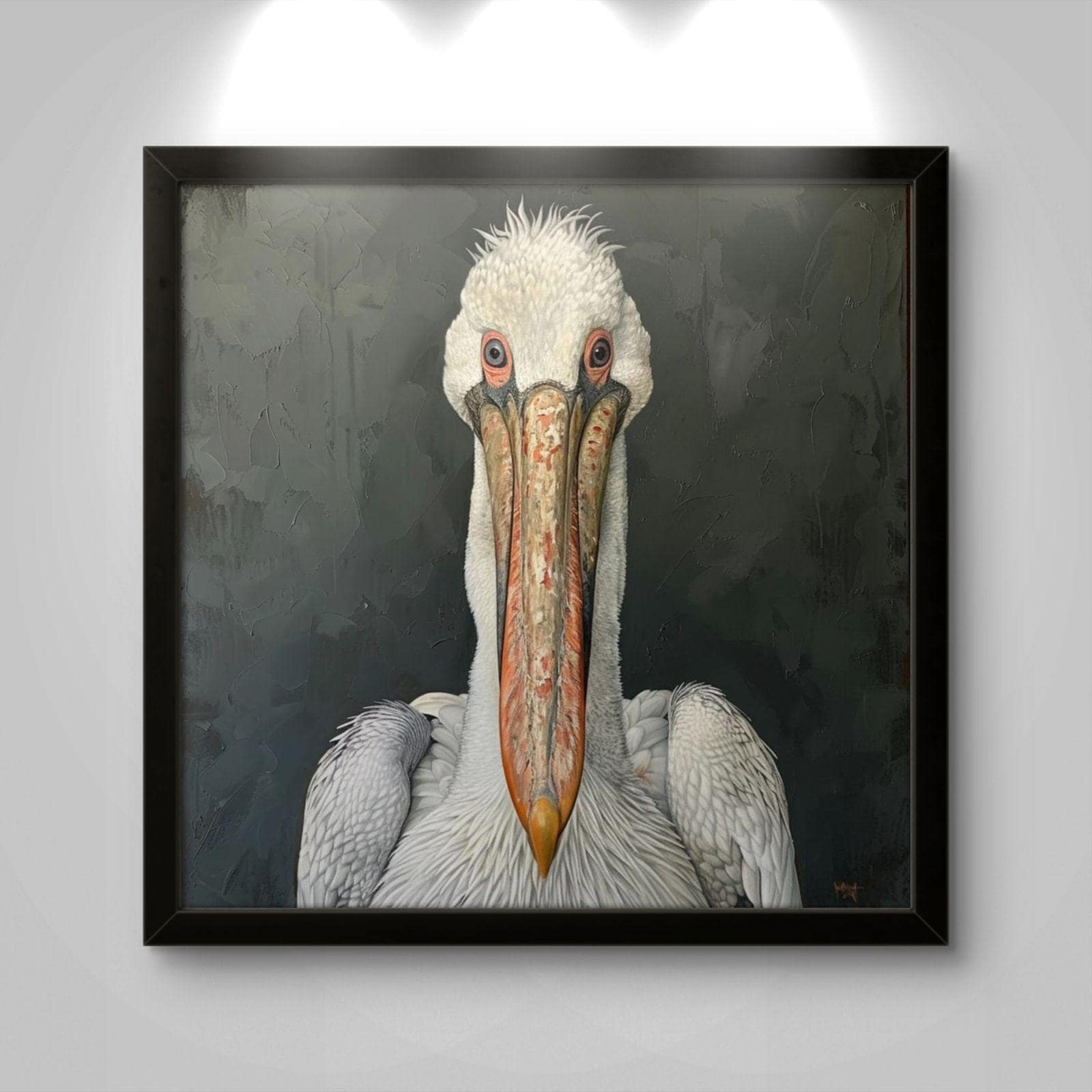 Pelican Wall Art Canvas Print: Coastal Bird Artwork, Beach House Decor